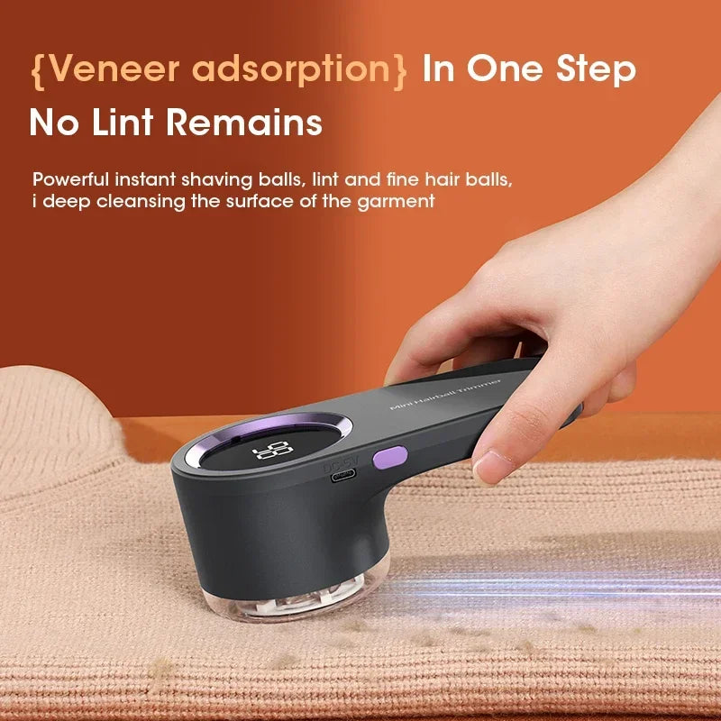 Electric Lint Remover for Clothing Rechargeable Pellet Fabric Shaver LED Display Fluff Remover Portable Hair Balls Fuzz Removers